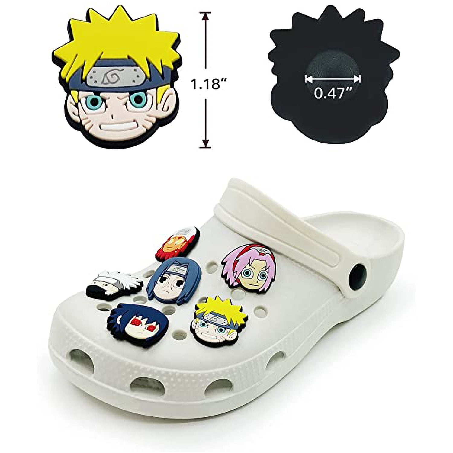 Buy Anime Croc Charms Naruto, 14 Pack Gibits for Crocs Clog Sandals