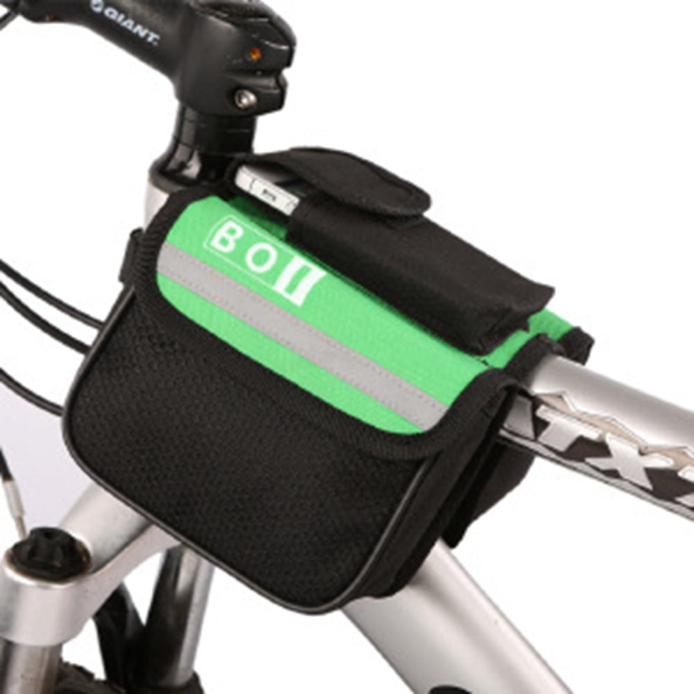 Details about   Bike bag，Top Tube Bag，Bicycle Frame Dual Panniers whith Detachable Phone Bag 