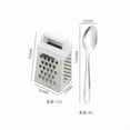 thumbnail image 2 of pvdgvd Small Stainless Steel Cheese Grater with Handle, Multifunctional Kitchen Tool for Grating Garlic Nutmeg Chocolate, Efficient & Dishwasher Safe, Four Surfaces for Optimal Results, 2 of 2