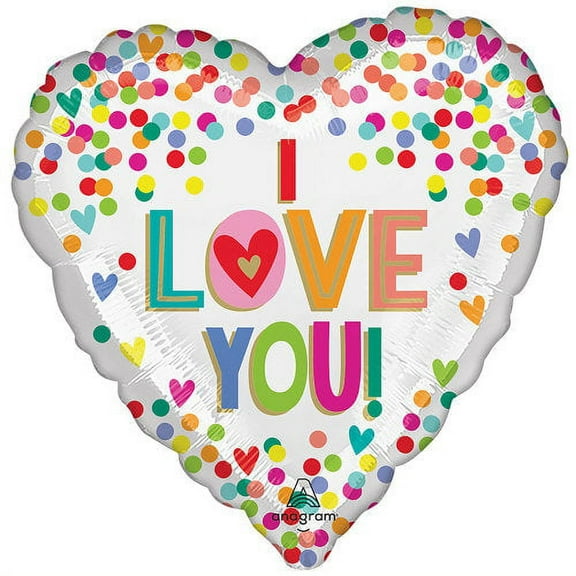 18H HX I LOVE YOU RAINBOW DOTS