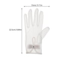 thumbnail image 2 of OULII Bridal White Lace Gloves with Unique Hollow Pattern for Wedding and Special Occasions, 2 of 7