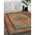 thumbnail image 3 of Ahgly Company Machine Washable Indoor Rectangle Traditional Saffron Red Area Rugs, 6' x 9', 3 of 7