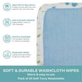 thumbnail image 3 of Spasilk 20 Terry Washcloth Wipes Set for Newborns and Infant Boys and Girls, Blue Elephant, Ideal Baby Shower Gift Pack, 3 of 5