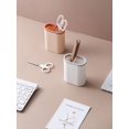 thumbnail image 1 of 1pc Creative Pen Holder Storage Box, Desk Organizer For Makeup Brush, Pen Pencil, Simple Solid Color, 1 of 5