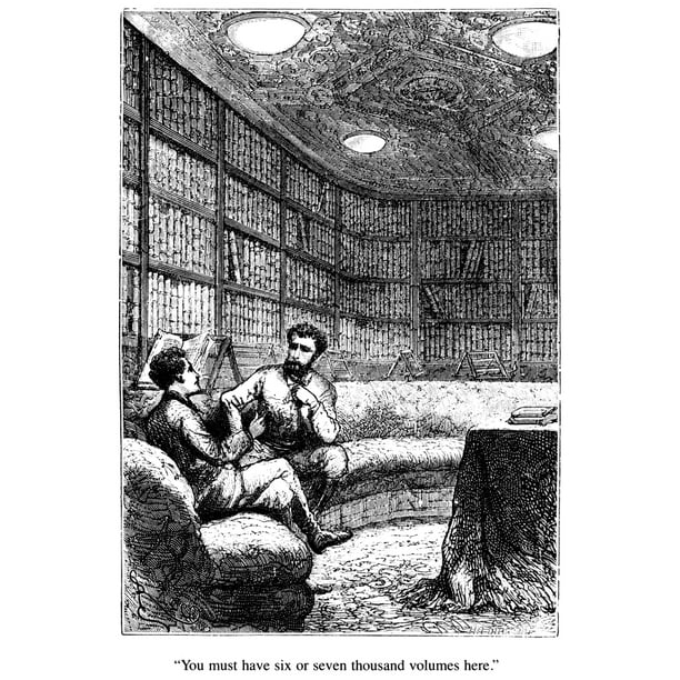 Verne 000 Leagues Ntwenty Thousand Leagues Under The Sea Professor Aronnax With Captain Nemo In The