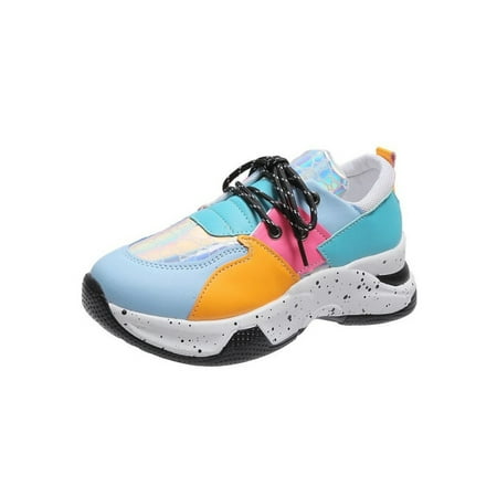 

Zodanni Ladies Athletic Shoes Comfort Sneakers Platform Fashion Sneaker Jogging Trainers Casual Non-Slip Fitness Workout Sport Shoe Colorful 5