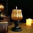 thumbnail image 5 of LHNFT Fall Pumpkin Candle Holder Elegant Table Centerpiece for Thanksgiving Halloween Decor Versatile Design for Dining Rooms Living Spaces Outdoor Ambiance, 5 of 7