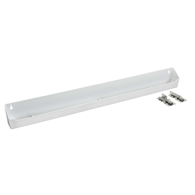 Rev-A-Shelf 30 Inch Kitchen TipOut Tray Polymer, Plastic, White, LD-6591-30-11-1