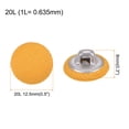thumbnail image 2 of Uxcell 10pcs 20L Fabric Cloth Covered Button 12.5mm Metal Shank Round Sewing Buttons for Suits Dress Blouses, Yellow, 2 of 5