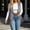 Gray, variant on IUYRTFE Women's Western Fringe Sleeveless Vest Open Front Suede Cardigan with Long Fringe Trim