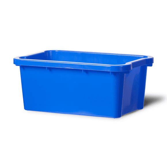 Nova Products 5 Gallons (18L) Recycling Bin - Durable Plastic Waste Basket for Indoor/Outdoor Use, Space-Saving Design, Ideal for Recycling, Office, Kitchen, Garage - (Made in Canada)