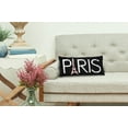 thumbnail image 2 of Eiffel Tower "PARIS" Hooked Accent Pillow, 12" x 24", 2 of 4