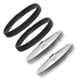 thumbnail image 3 of Brazaletes de Metal para hombre, Liga de manga elástica, soportes de manga antideslizantes, uso versátil como pulseras o ligas de manga de barman, 4 Uds., 3 of 5