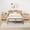 oak, variant on SEPTBOT King Size Headboard Only with Outlets, Wall Mount Wood Fluted Headboard with Storage, Height Adjustable, Storage Rack, Sturdy and Stable, Easy Assembly(Grey, King)
