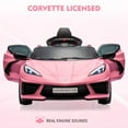 12V Kids Ride on Car Licensed Corvette Battery Powered Car Toddles