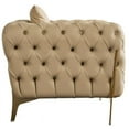 thumbnail image 4 of Meridian Furniture Aurora Beige Faux Leather Chair, 4 of 9