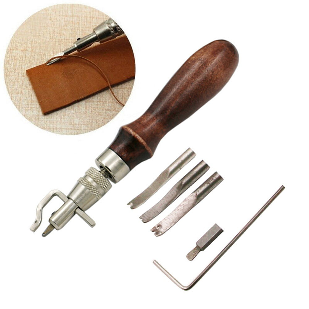 7Pcs/set DIY Leather Craft Tools Kit Handmade Sewing Stitching Punch Carving 