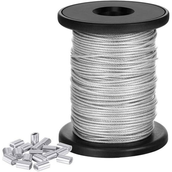 Heavy Duty Stainless Steel Wire Rope, 304 Grade Stainless Steel Cable with High Wear Resistance for Outdoor Use, PVC Coated Ensuring Flexibility and Tuff Performance, Corrosion