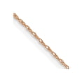 thumbnail image 1 of Diamond2Deal 10K Rose Gold .5 mm Carded Cable Rope Chain Necklace for Women 24", 1 of 6