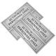 thumbnail image 1 of EXHUMKY 4Ud Señal Distintiva Para Puerta Restringida En Material PVC Negro Autoadhesivo, 1 of 6
