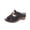 Black, variant on Women's Spring And Summer New Large Size Wedge Slippers Beach Metal Buckle Wedge Sandals Fashion Casual Beach Sandals Sandals for Women 2025 Black 38