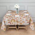 thumbnail image 3 of Red Mushroom Rainbow Light Pattern Square Tablecloth,Waterproof Square Table Cover,Wipeable Spillproof Washable Table Cover for Home Kitchen Party Decor 42"X42"(107x107cm), 3 of 6