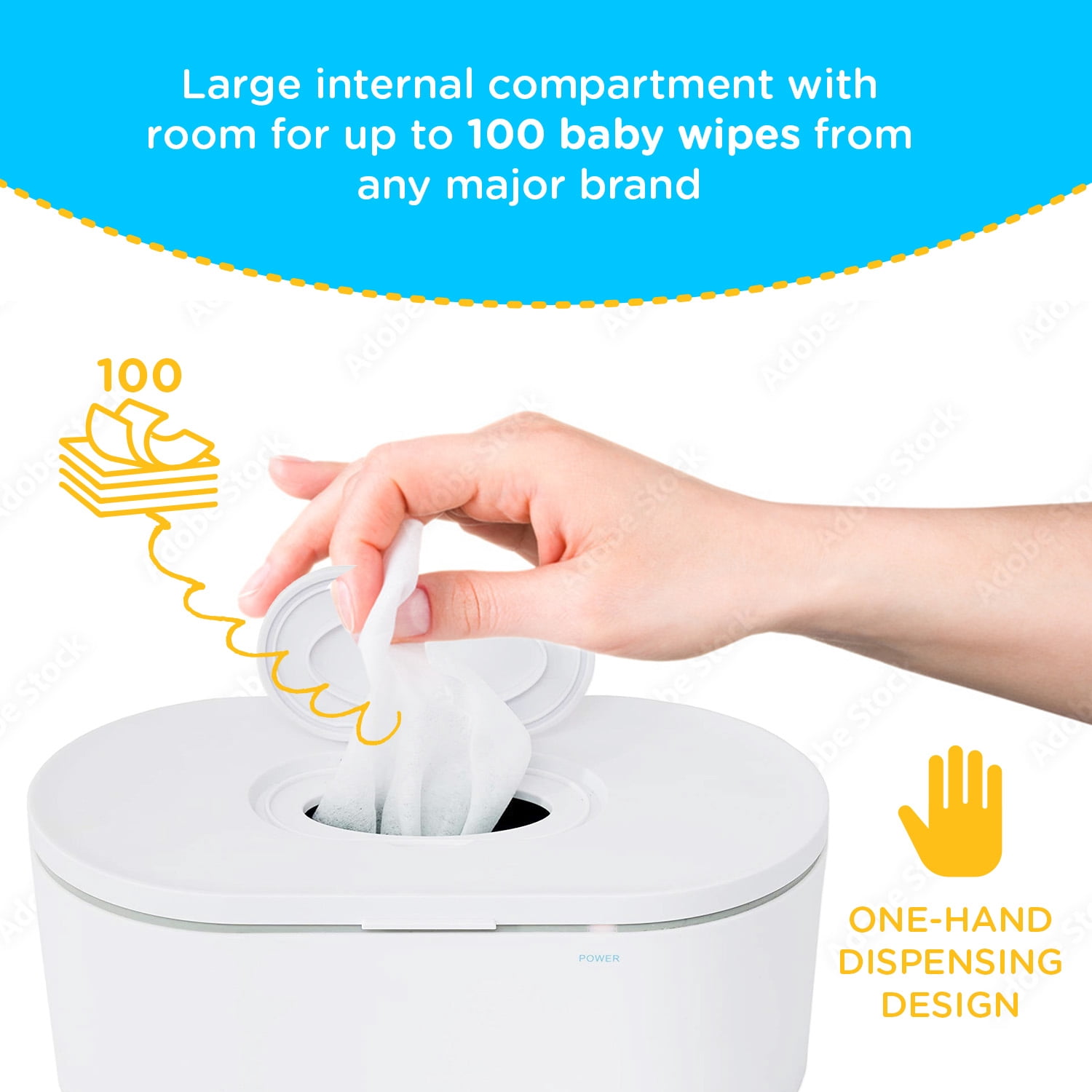 EVLA’S Baby Wipe Warmer and Baby Wet Wipes Dispenser, Large Capacity Baby Wipes Holder and Dispenser, Newborn Essentials for Baby Nursery Baby Supplies