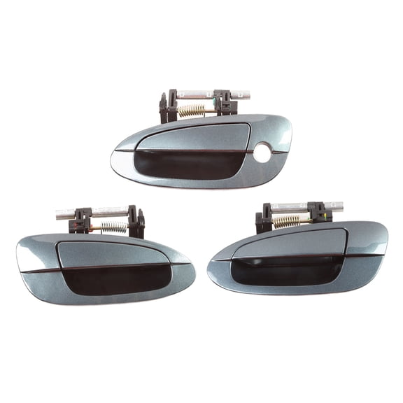 CF Advance For 02-06 Nissan Altima BX4 Opal Blue Metallic Front Pair and Rear Left Set 3PCS Outside Door Handle 2002 2003 2004 2005 2006