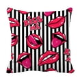 thumbnail image 1 of Funda de almohada ABPHQTO Labios Boca Beso Sonrisa Lengua Dientes 40x40 cm, 1 of 1