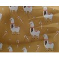 thumbnail image 4 of oneOone Georgette Viscose Dark Beige Fabric Sheep & Candy Stick Cartoon Diy Clothing Quilting Fabric Print Fabric By Yard 42 Inch Wide, 4 of 4
