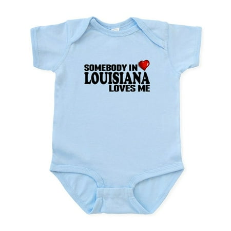 

CafePress - Somebody In Louisiana Loves Me Body Suit - Baby Light Bodysuit Size Newborn - 24 Months