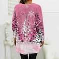 thumbnail image 6 of Plus Size Sweaters Tunic Tops for Women Loose Fit Crewneck Fleece Long Sleeve Sweatshirt Pullover with 2 Pockets (M, Pink), 6 of 6