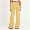 thumbnail image 5 of Linen Pants Women Casual Loose Drawstring Solid Color Wide Leg Cotton Linen Long Pants For A Relaxed Boho Everyday Look Women's Pants, 5 of 9
