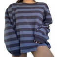 thumbnail image 2 of Pull à Manches Longues pour Femmes à Capuche Oversized Sweat-Shirt à Col Rond et Manches Longues, 2 of 5