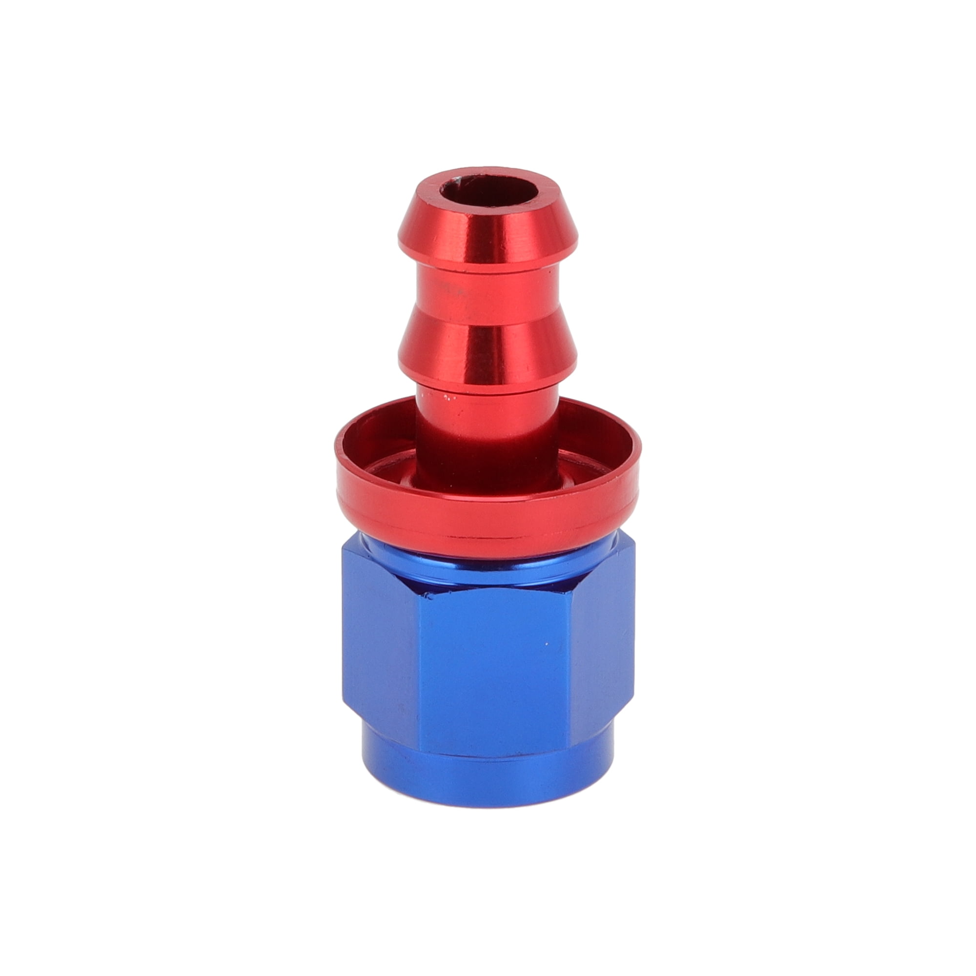 ABSOPRO Conector Rápido De Línea De Combustible 3/8" A 5/16" – Adaptador Recto De Plástico Para Manguera De Gasolina, Juego De 2 Piezas Con Desconexión Fácil, Rojo Y Negro