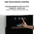 thumbnail image 3 of Koolatron 12 Bottle Wine Cooler Freestanding Wine Fridge, 3 of 12