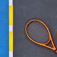 thumbnail image 4 of 2 líneas de señalización para canchas de tenis, de TPE de alta visibilidad, para entrenamiento deportivo en interiores y exteriores, para tenis, fútbol y bádminton., 4 of 8