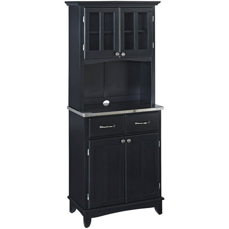 - Home Styles Buffet of Buffets with Stainless Top and Hutch