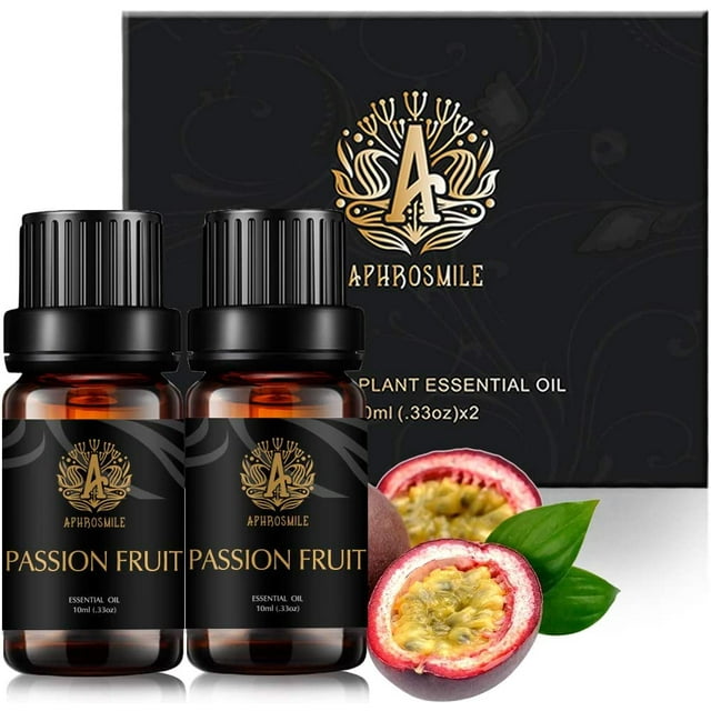 100% Pure Passion Fruit Essential Oil for Humidifier, 2x10ml Aromatherapy Essential Oil Passion Fruit for Diffuser, Passion Fruit Oil for Candle Making