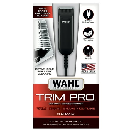 Wahl Trim Pro Compact Corded Trimmer for Men with Detachable Blades 3025731