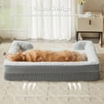 thumbnail image 3 of Cama para perros LEXTRO, sofá ortopédico grande con funda extraíble y lavable, 3 of 9