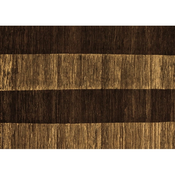 Ahgly Company Indoor Rectangle Abstract Brown Modern Area Rugs, 6' x 9'
