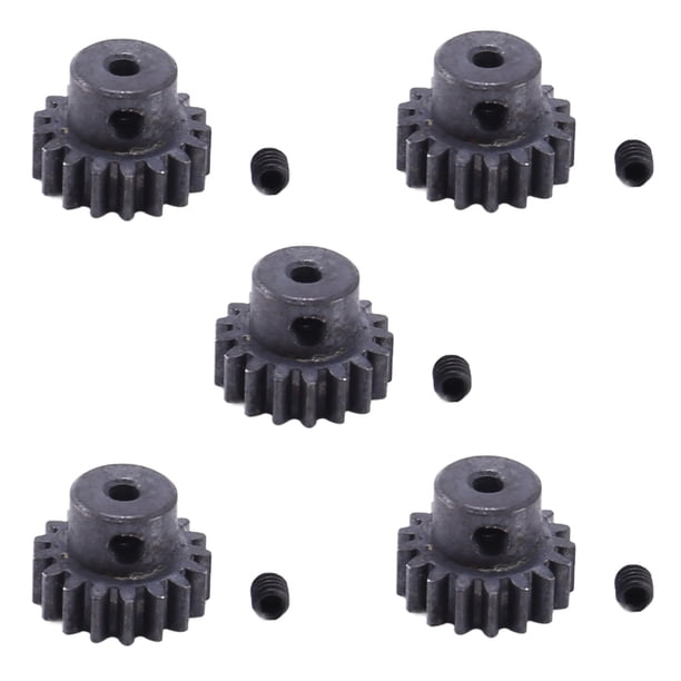 5X Piezas de Repuesto de Metal 17T Motor Gear Repuestos Piñón Gear para Wltoys A959 A979 A969 A949-24 Rc Piezas de Repuesto para AutomóViles