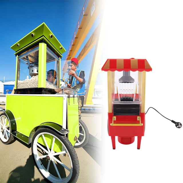 Popcorn Corn Machine, Electric Popcorn Maker Compact Popcorn Corn Machine, Durable Kids Home For Birthday Parties Movie Nights