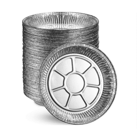 

6 Inch Aluminum Foil Pie Pans 50-Pack Disposable & Recyclable Tin Foil Pans Pie Pans Foil Pie Tin for Bakeries Cafes Restaurants Durable Foil Pans for Pies Fruit Tarts Quiche For Christmas