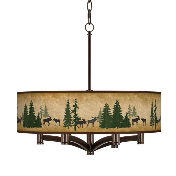 Giclee Glow Moose Lodge Ava 6 Light Bronze Pendant Chandelier Com - Bronze Pendant Chandelier Giclee Glow Moose Lodge Ava 6 Light Bronze Pendant Chandelier Com - Bronze Pendant Chandelier