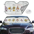 thumbnail image 2 of Uemuo Have a Nice Day Pattern Accordion Car Windshield Sun Shade, Foldable Reflective Sun Visor for Car, Reflector Windshield Sunshade-Small, 2 of 7