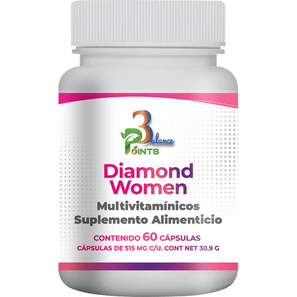 Diamond Women, Multivitamínico Para Mujer, 60 capsulas