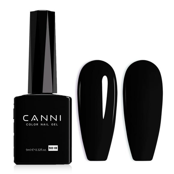 Esmalte de uñas en gel CANNI Black Pure Black High Gloss