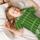 thumbnail image 5 of Fotbe American Football Field2 Pijama Estampada de 2 Piezas para Niños – Ropa de Dormir de Manga Corta Cómoda para Niños y Niñas, Camiseta y Shorts de Algodón-Large, 5 of 6